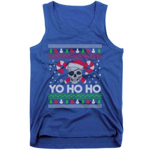 Funny Ugly Christmas Santa Pirate Yo Ho Ho Gift Tank Top