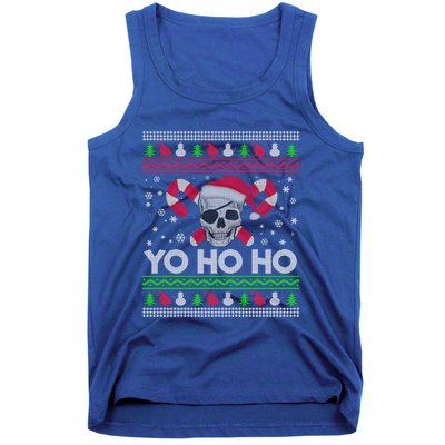 Funny Ugly Christmas Santa Pirate Yo Ho Ho Gift Tank Top