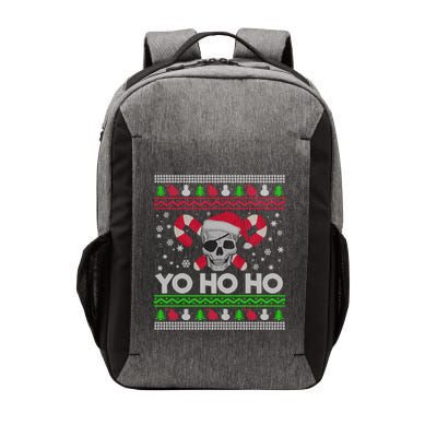 Funny Ugly Christmas Santa Pirate Yo Ho Ho Gift Vector Backpack