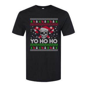 Funny Ugly Christmas Santa Pirate Yo Ho Ho Gift Softstyle CVC T-Shirt