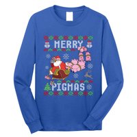 Funny Ugly Christmas Merry Pigmas Gift Long Sleeve Shirt