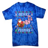 Funny Ugly Christmas Merry Pigmas Gift Tie-Dye T-Shirt