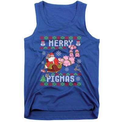 Funny Ugly Christmas Merry Pigmas Gift Tank Top