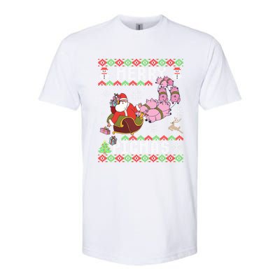 Funny Ugly Christmas Merry Pigmas Gift Softstyle CVC T-Shirt