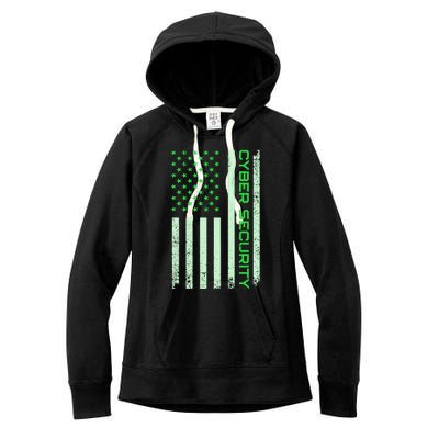 Funny Usa Cyber Security Art For Anti Malware Geek Gift Women's Fleece Hoodie