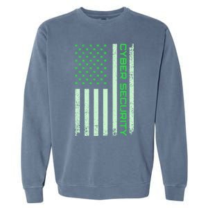 Funny Usa Cyber Security Art For Anti Malware Geek Gift Garment-Dyed Sweatshirt