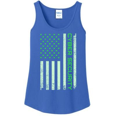 Funny Usa Cyber Security Art For Anti Malware Geek Gift Ladies Essential Tank