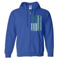 Funny Usa Cyber Security Art For Anti Malware Geek Gift Full Zip Hoodie