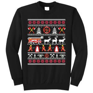 Firefighter Ugly Christmas Sweater Fireman Fire Department Sweatshirt