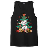 Funny Ugly Christmas Sweater Meowy Catmas Merry Catmas  PosiCharge Competitor Tank