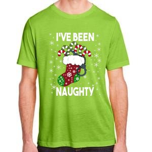 Funny Ugly Couples Christmas IVe Been Naughty Gift Adult ChromaSoft Performance T-Shirt