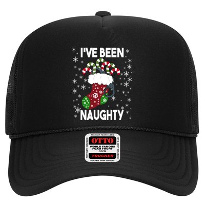 Funny Ugly Couples Christmas IVe Been Naughty Gift Trucker Hat