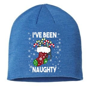 Funny Ugly Couples Christmas IVe Been Naughty Gift Sustainable Beanie