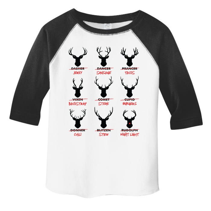 Funny Ugly Christmas Top Deer Hunter Santas Reindeer Jerky Toddler Fine Jersey T-Shirt