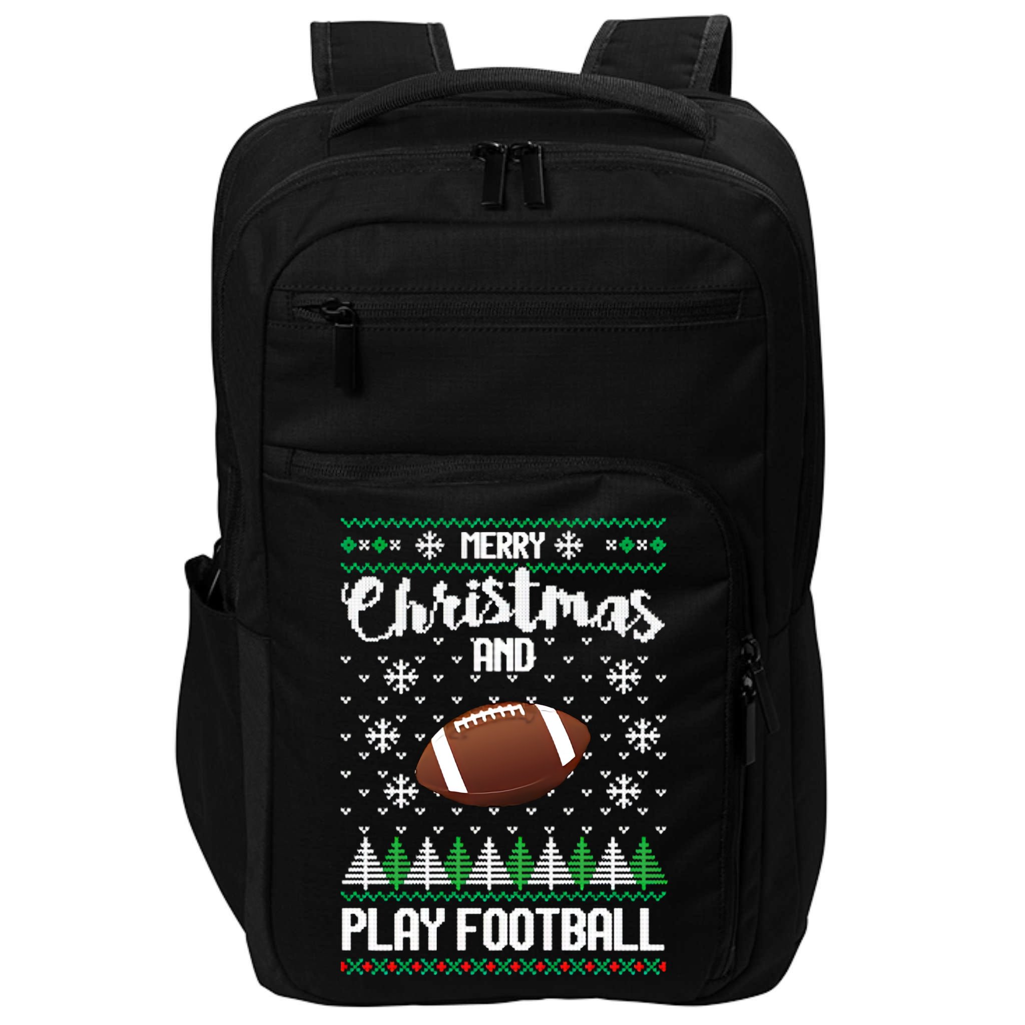 Football Ugly Christmas Impact Tech Backpack