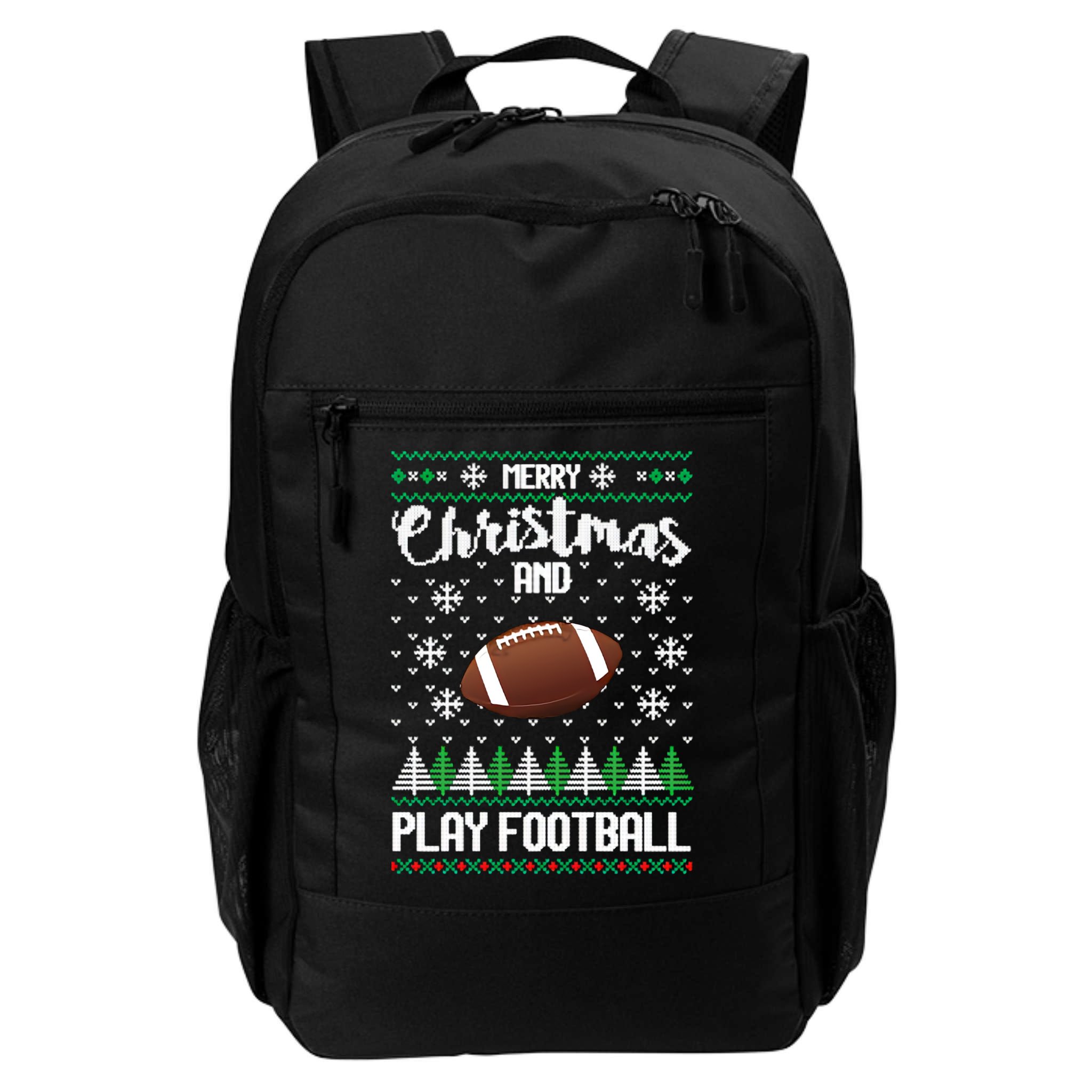 Football Ugly Christmas Backpack