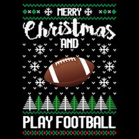 Football Ugly Christmas Backpack