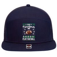 Football Ugly Christmas 7 Panel Mesh Trucker Snapback Hat
