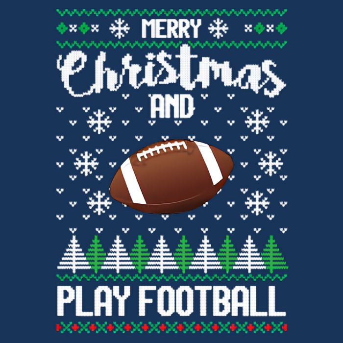 Football Ugly Christmas 7 Panel Mesh Trucker Snapback Hat