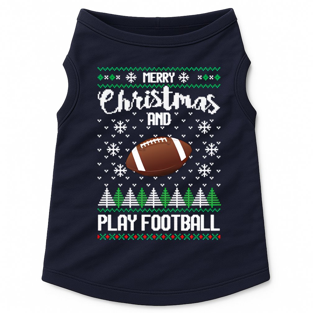 Football Ugly Christmas Doggie Tank