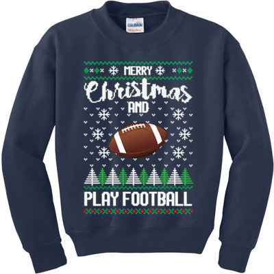 Football Ugly Christmas Kids Sweatshirt