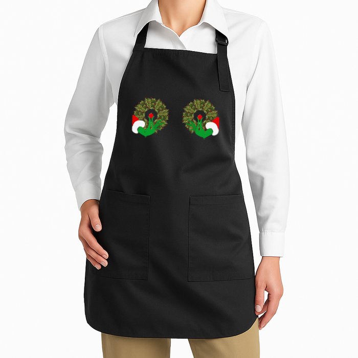 Funny Ugly Christmas Matching Couple Chest Design Apron