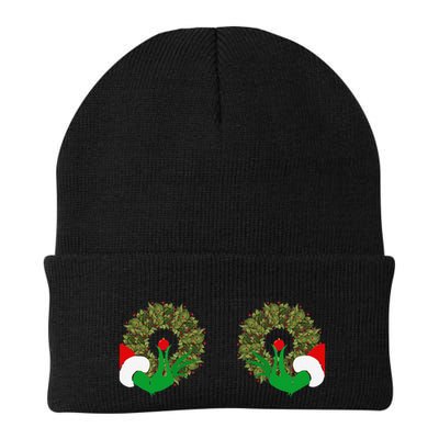 Funny Ugly Christmas Matching Couple Chest Design Beanie