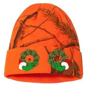 Funny Ugly Christmas Matching Couple Chest Design Kati Licensed 12" Camo Beanie