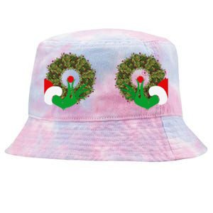 Funny Ugly Christmas Matching Couple Chest Design Tie-Dyed Bucket Hat