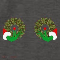 Funny Ugly Christmas Matching Couple Chest Design Vector Backpack