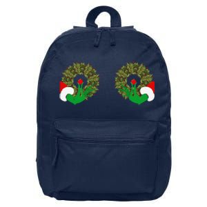 Funny Ugly Christmas Matching Couple Chest Design 16 in Basic Backpack