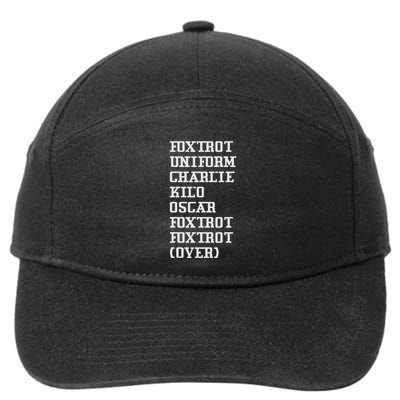 Foxtrot Uniform Charlie Kilo Oscar Over 7-Panel Snapback Hat