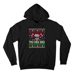 Funny Ugly Christmas Santa Pirate Yo Ho Ho Gift Hoodie