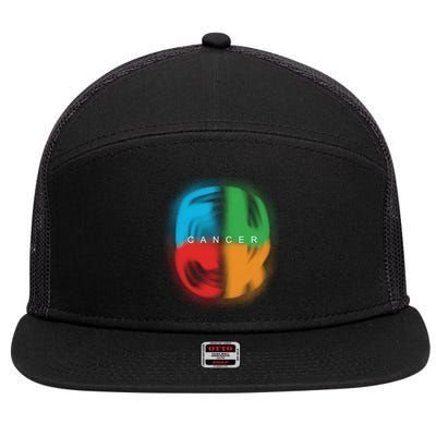 Fuck All Cancer 7 Panel Mesh Trucker Snapback Hat