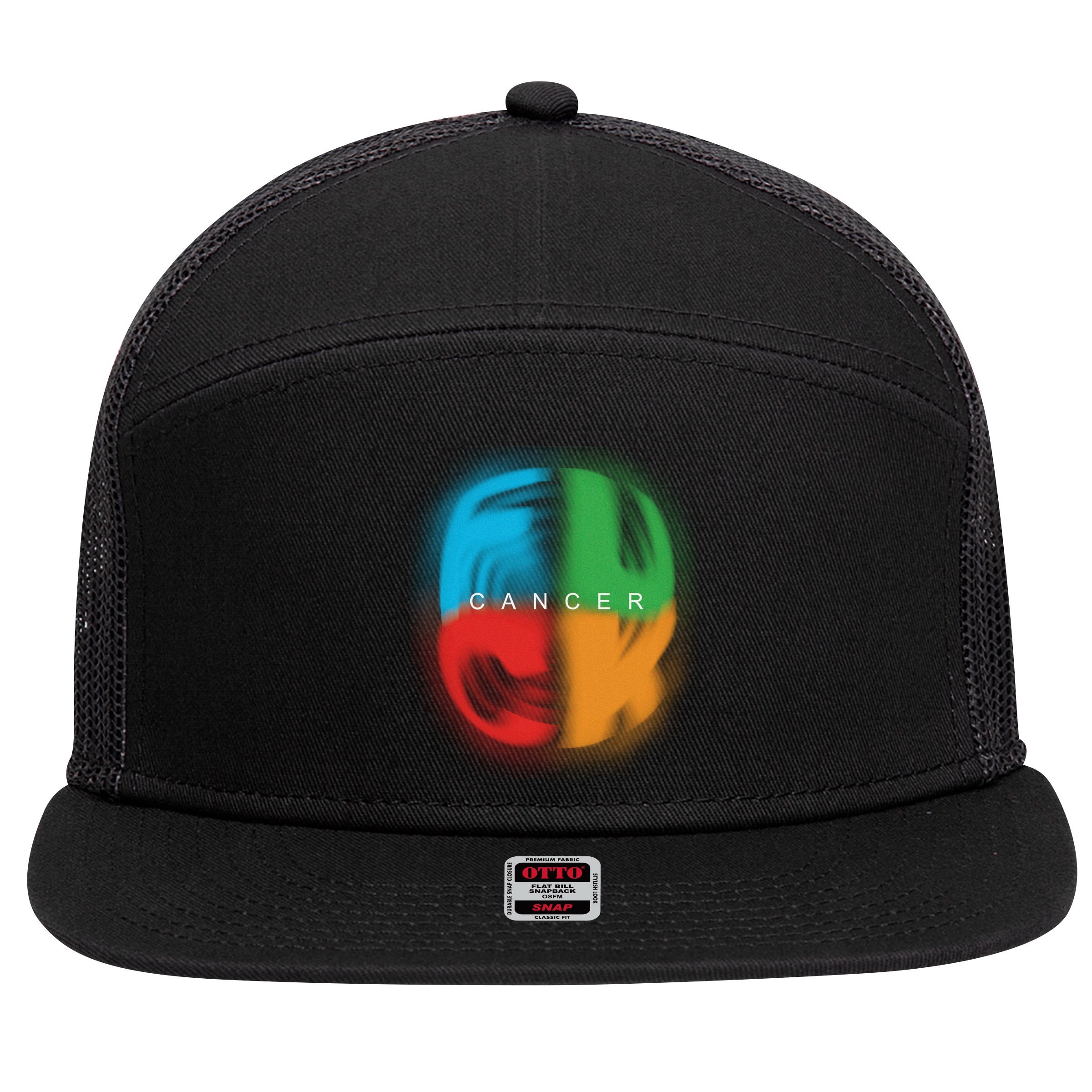 Fuck All Cancer 7 Panel Mesh Trucker Snapback Hat