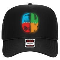 Fuck All Cancer High Crown Mesh Back Trucker Hat