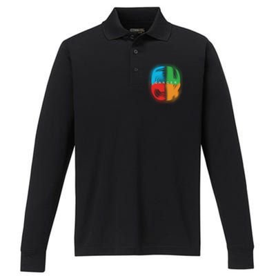 Fuck All Cancer Performance Long Sleeve Polo