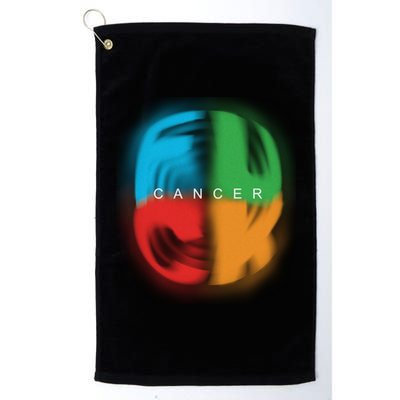 Fuck All Cancer Platinum Collection Golf Towel