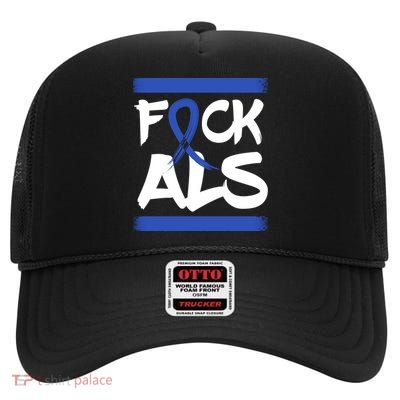 F*uck ALS High Crown Mesh Back Trucker Hat