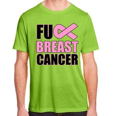 Fuck Breast Cancer Fight Logo Adult ChromaSoft Performance T-Shirt