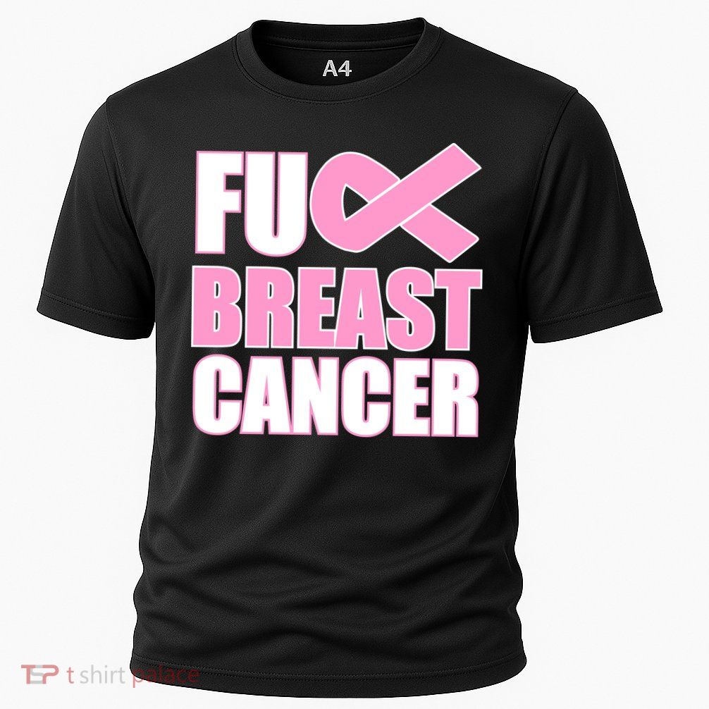 Fuck Breast Cancer Fight Logo Performance Shirt