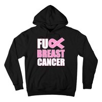 Fuck Breast Cancer Fight Logo Hoodie