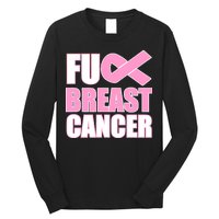 Fuck Breast Cancer Fight Logo Long Sleeve Shirt