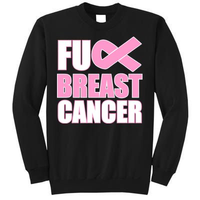 Fuck Breast Cancer Fight Logo Sweatshirt