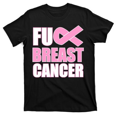 Fuck Breast Cancer Fight Logo T-Shirt