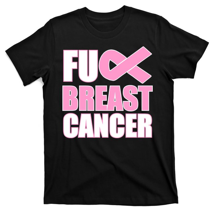 Fuck Breast Cancer Fight Logo T-Shirt