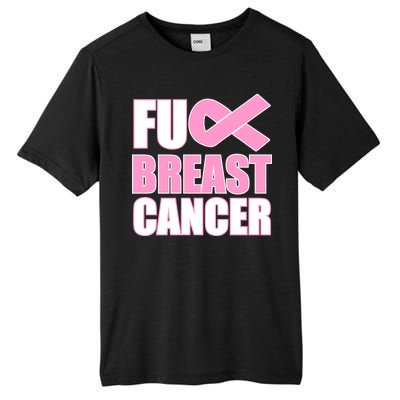 Fuck Breast Cancer Fight Logo Tall Fusion ChromaSoft Performance T-Shirt