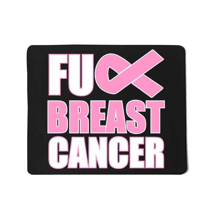 Fuck Breast Cancer Fight Logo Mousepad