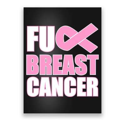 Fuck Breast Cancer Fight Logo Poster