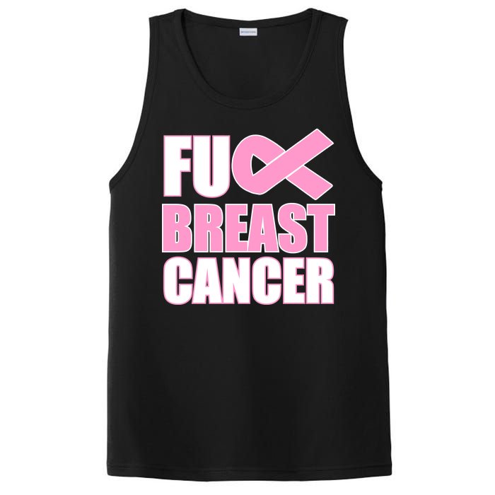 Fuck Breast Cancer Fight Logo PosiCharge Competitor Tank